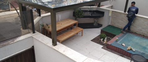 Coberturas de vidro para pergolados
